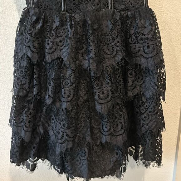 Doll’s Kill Widow NWT Wished Upon Lace Mini Ruffle Bustier Gothic Dress Small - Picture 4 of 15